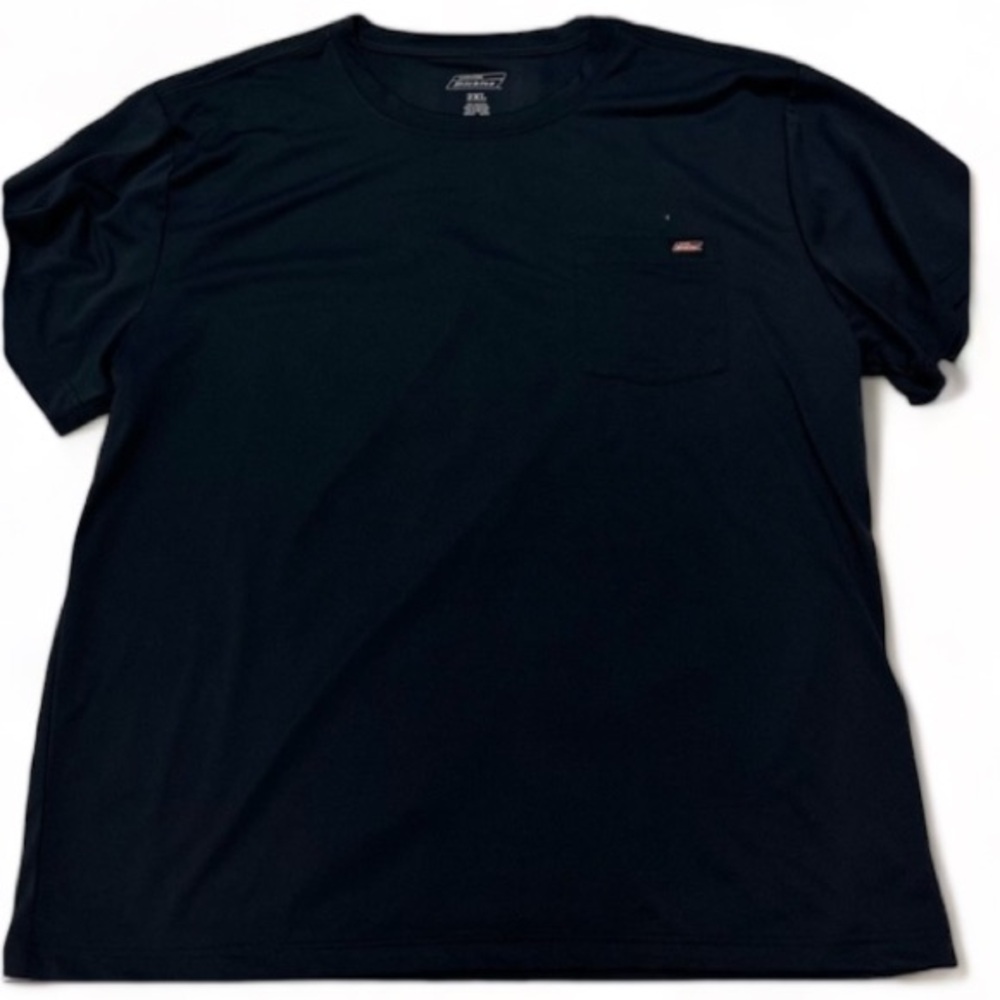 Set (2) Dickies Performance Moisturize Wicking Navy Short Sleeve Pocket TShirts